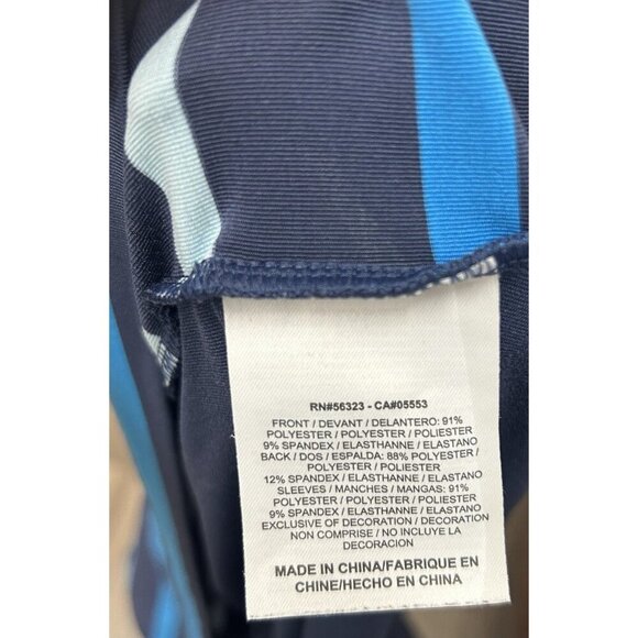 Nike Golf Tour Performance Mens Polo Large Dri-Fit Blue Black Pink Multicolor - Picture 5 of 6